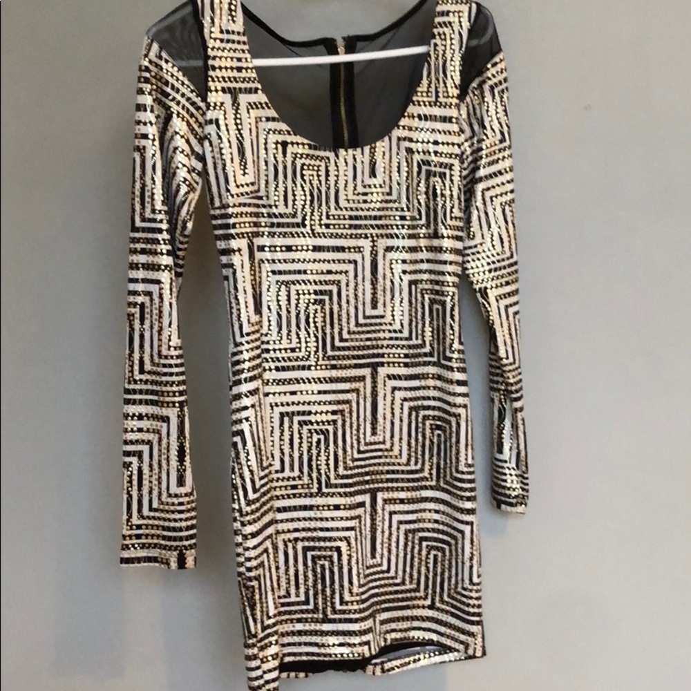 Black and gold Dress